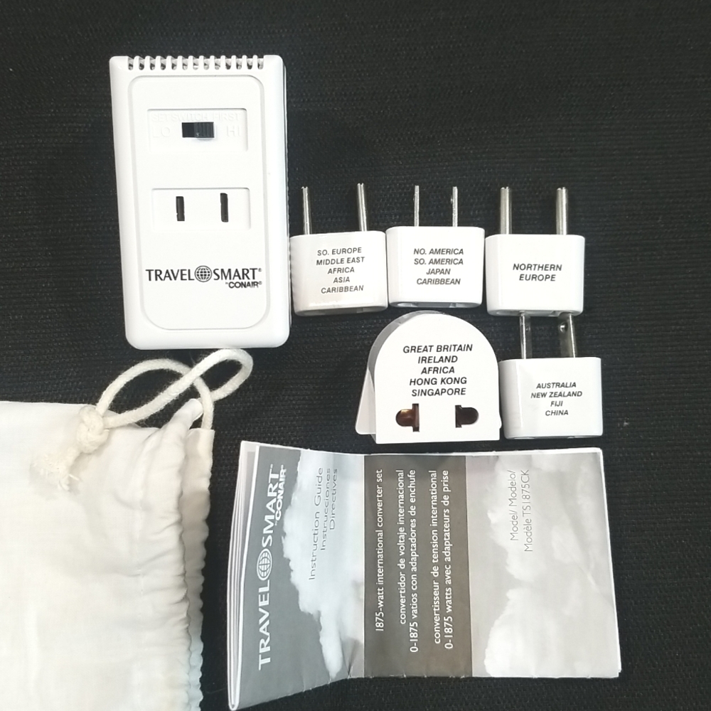 Conair Travel Smart 1875 Watt International Converter Set